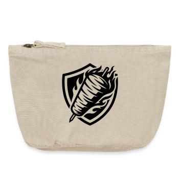 Döner Skewer Kebab - Pochette zippée vintage 18 x 21 cm - sable vintage  - Devant