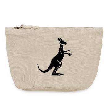 Kangaroo - Vintage Zip Pouch 18 x 21 cm - vintage sand  - Front