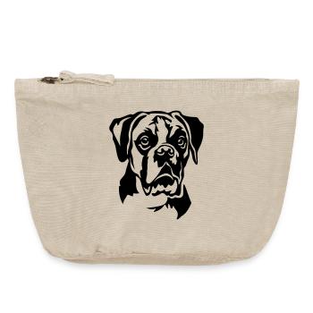 Boxer Head - Vintage Zip Pouch 18 x 21 cm - vintage sand  - Front