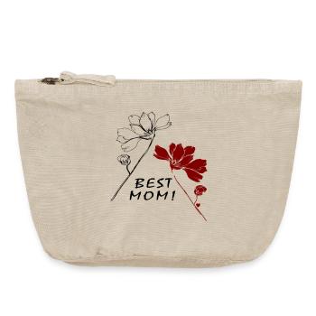 Best Mom - Vintage Reißverschluss-Täschchen (18 x 21 cm) - Vintage Sand  - Vorne