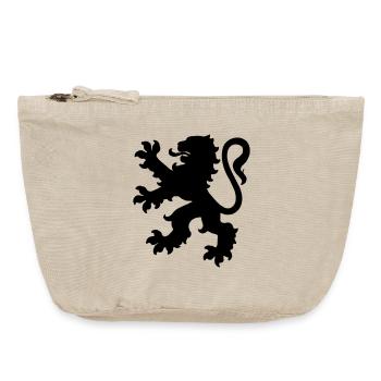 Lion - Pochette zippée vintage 18 x 21 cm - sable vintage  - Devant