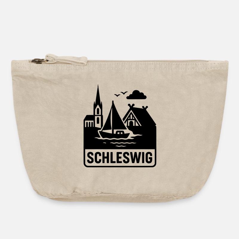 Schleswig Silhouette - Vintage Reißverschluss-Täschchen (18 x 21 cm) - Vintage Sand