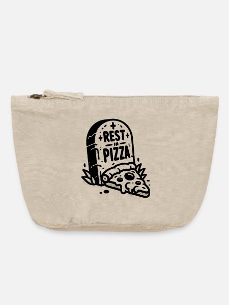 Rest in Pizza - Vintage Reißverschluss-Täschchen (18 x 21 cm) - Vintage Sand 