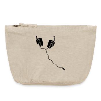 kopfhörer DJ headphones - Vintage Reißverschluss-Täschchen (18 x 21 cm) - Vintage Sand  - Vorne