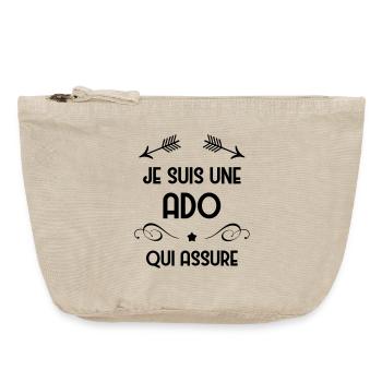 Teenager / Jugendliche / Jugendlicher / Kind - Vintage Reißverschluss-Täschchen (18 x 21 cm) - Vintage Sand  - Vorne