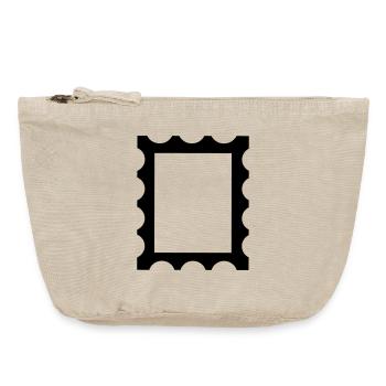 Stamp contour frame - Vintage Zip Pouch 18 x 21 cm - vintage sand  - Front