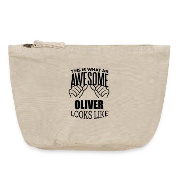 Oliver - Vintage Zip Pouch 18 x 21 cm - vintage sand  - Front