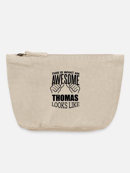 Thomas Thomas Thomas - Vintage Reißverschluss-Täschchen (18 x 21 cm) - Vintage Sand 