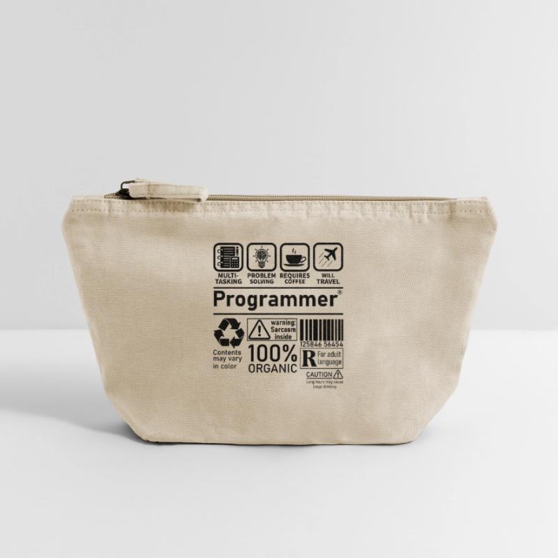 Programmer multi tasking problem solving requires Vintage Reißverschluss-Täschchen (18 x 21 cm)