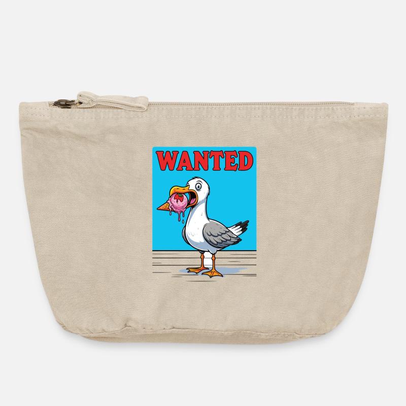 Gesucht Möwe Eiscreme Abenteuer - Pochette zippée vintage 18 x 21 cm - sable vintage 