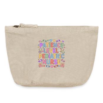 Pediatric Nurse Patience Level Pediatric Peds RN - Vintage Reißverschluss-Täschchen (18 x 21 cm) - Vintage Sand  - Vorne