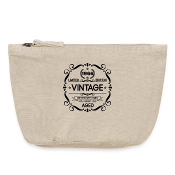 Vintage Limited Edition Born in 1966 Perfect Aged  - Vintage Reißverschluss-Täschchen (18 x 21 cm) - Vintage Sand  - Vorne