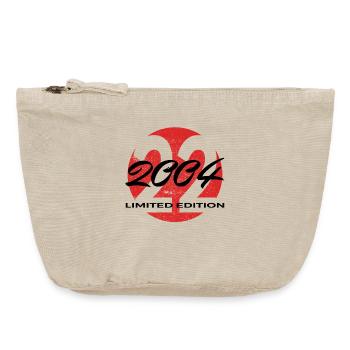 22e anniversaire 2004 cadeau pour hommes et femmes - Pochette zippée vintage 18 x 21 cm - sable vintage  - Devant