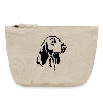 Segugio Italiano Kopf - Vintage Reißverschluss-Täschchen (18 x 21 cm) - Vintage Sand  - Vorne