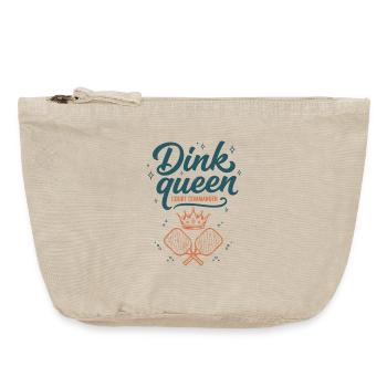 Pickleball Dink Queen Court Commander Spieler - Vintage Reißverschluss-Täschchen (18 x 21 cm) - Vintage Sand  - Vorne
