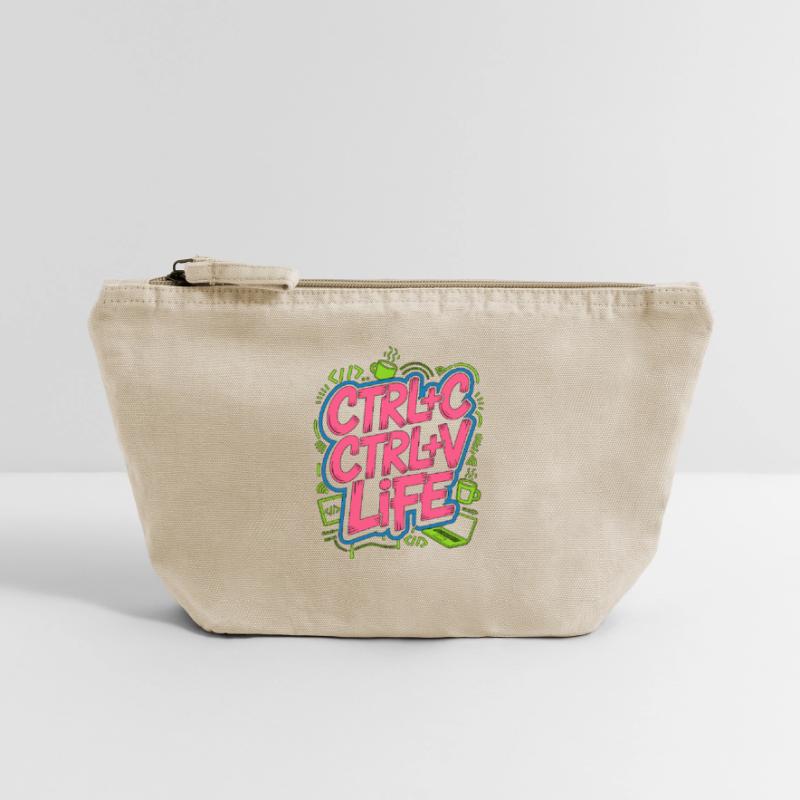 Remote Developer Ctrl+C Ctrl+V Life Web Developer Vintage Zip Pouch 18 x 21 cm