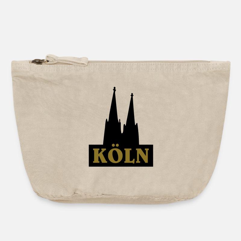 Cologne cathedral - Vintage Zip Pouch 18 x 21 cm - vintage sand