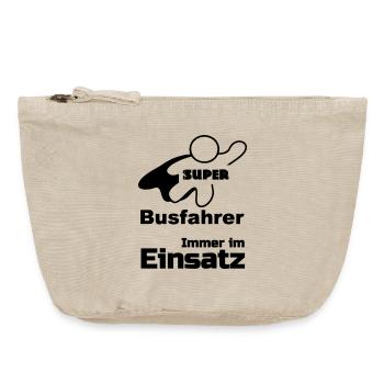 Super Busfahrer Bus, Verkehr, Beruf, Geschenk - Vintage Reißverschluss-Täschchen (18 x 21 cm) - Vintage Sand  - Vorne