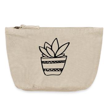 Plant - Vintage Zip Pouch 18 x 21 cm - vintage sand  - Front