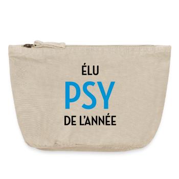 Psychologue / Psychiatre / Travail / Psychanalyste - Pochette zippée vintage 18 x 21 cm - sable vintage  - Devant
