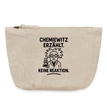Blague chimique, pas de réaction - Pochette zippée vintage 18 x 21 cm - sable vintage  - Devant