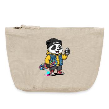 Asia Panda Skate Crew - Vintage Zip Pouch 18 x 21 cm - vintage sand  - Front
