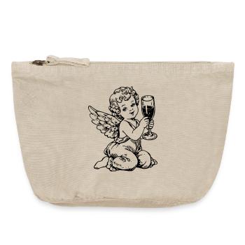 Sekt Engel – Cherub mit Sektglas Vintage - Pochette zippée vintage 18 x 21 cm - sable vintage  - Devant