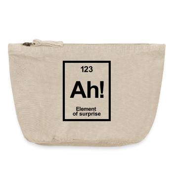 periodic table - Vintage Zip Pouch 18 x 21 cm - vintage sand  - Front