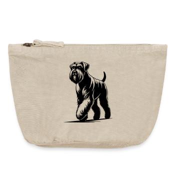 Riesenschnauzer - Vintage Reißverschluss-Täschchen (18 x 21 cm) - Vintage Sand  - Vorne