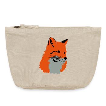 Fuchs - Vintage Reißverschluss-Täschchen (18 x 21 cm) - Vintage Sand  - Vorne