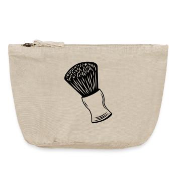 Shaving brush - Vintage Zip Pouch 18 x 21 cm - vintage sand  - Front