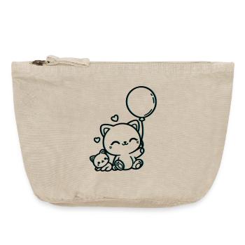 Feline - Vintage Zip Pouch 18 x 21 cm - vintage sand  - Front
