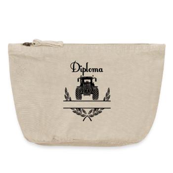 Diploma Tractor – Namespace - Vintage Zip Pouch 18 x 21 cm - vintage sand  - Front