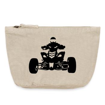 Quad - Pochette zippée vintage 18 x 21 cm - sable vintage  - Devant