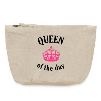 Queen of the day - Vintage Zip Pouch 18 x 21 cm - vintage sand  - Front