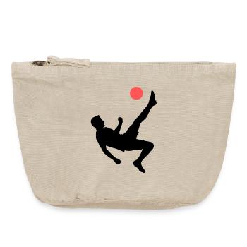 Dynamic overhead kick football - Vintage Zip Pouch 18 x 21 cm - vintage sand  - Front