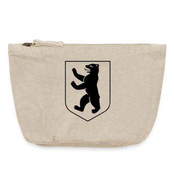 Berliner Bär - Berlin Coat of Arms - Vintage Zip Pouch 18 x 21 cm - vintage sand  - Front