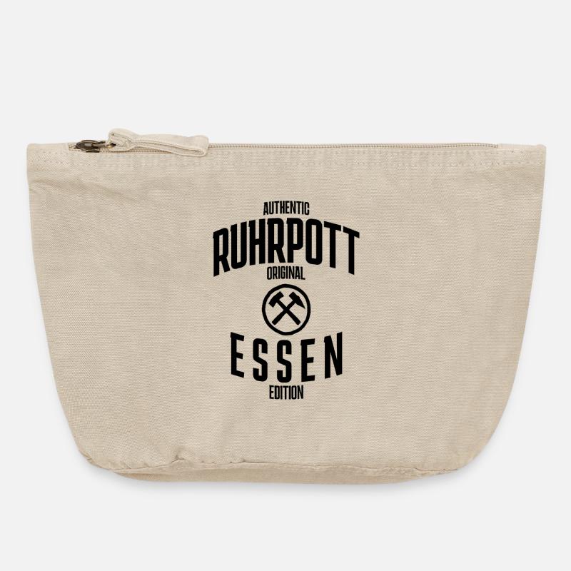 Authentic Ruhrgebiet original Essen edition - Vintage Zip Pouch 18 x 21 cm - vintage sand