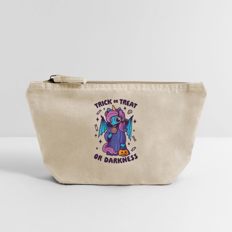 Dark Candy Unicorn - Süßes oder Saures oder Dunkelheit Vintage Reißverschluss-Täschchen (18 x 21 cm)