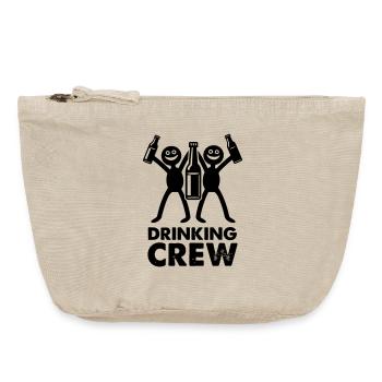 Drinking Crew - Vintage Reißverschluss-Täschchen (18 x 21 cm) - Vintage Sand  - Vorne