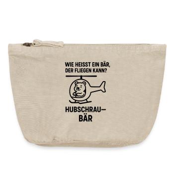 Blague sur les enfants hélicoptères - Pochette zippée vintage 18 x 21 cm - sable vintage  - Devant