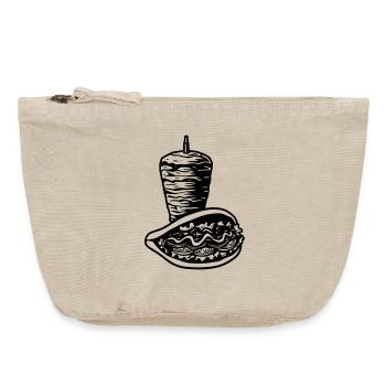 spitwithkebab - Vintage Reißverschluss-Täschchen (18 x 21 cm) - Vintage Sand  - Vorne