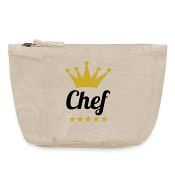 Chef Toque – Küche – Koch - Vintage Reißverschluss-Täschchen (18 x 21 cm) - Vintage Sand  - Vorne