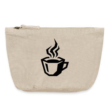 kaffee symbol coffee - Vintage Reißverschluss-Täschchen (18 x 21 cm) - Vintage Sand  - Vorne