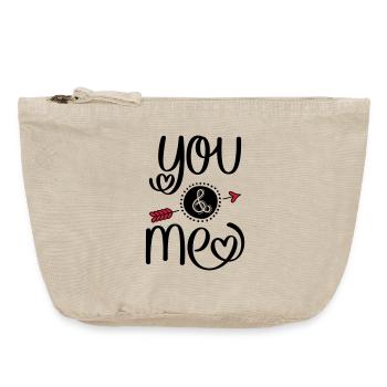 You and Me - Vintage Reißverschluss-Täschchen (18 x 21 cm) - Vintage Sand  - Vorne
