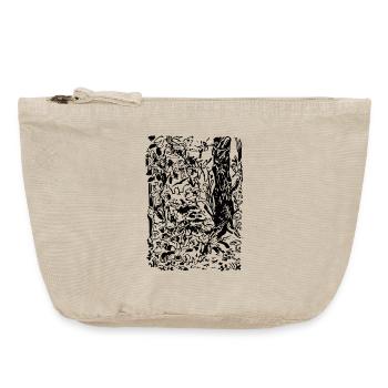ENCHANTED FOREST - Vintage Zip Pouch 18 x 21 cm - vintage sand  - Front