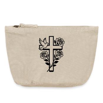 Cross Dove Christian - Vintage Zip Pouch 18 x 21 cm - vintage sand  - Front