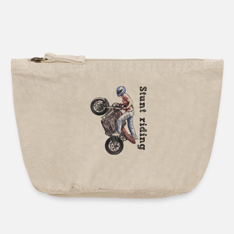 Stunt riding - Vintage Reißverschluss-Täschchen (18 x 21 cm) - Vintage Sand 