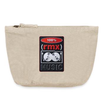 100% REMIX - sound & vision - Pochette zippée vintage 18 x 21 cm - sable vintage  - Devant