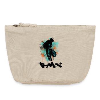 Vélo BMX - Pochette zippée vintage 18 x 21 cm - sable vintage  - Devant